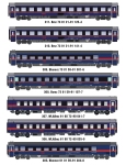 L.S. Models MW2601AC - H0 - 7-tlg. Set Nachtzugwagen Nightjet, ÖBB, Ep. VI - AC